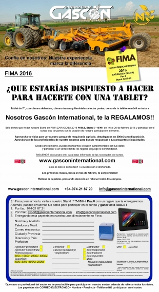 Partecipa e vinci: TABLET Gascón International